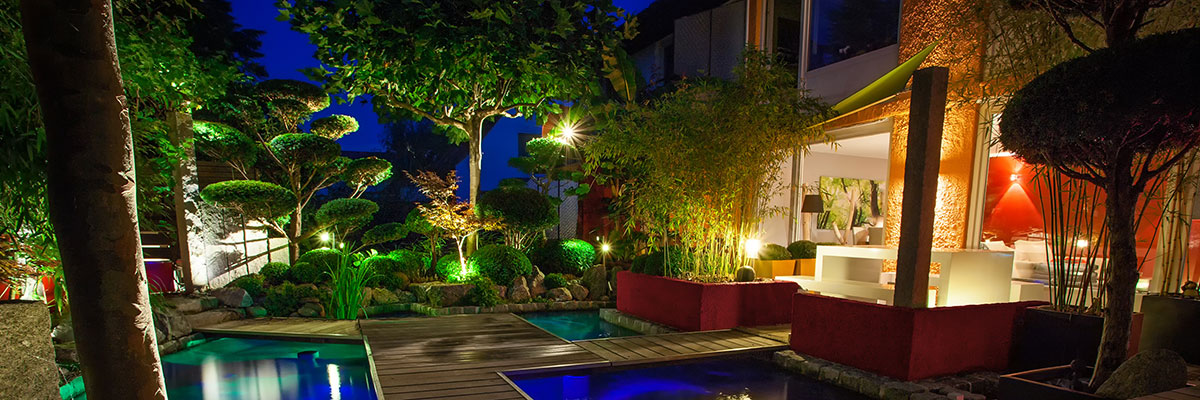 Gartenbeleuchtung als Trend